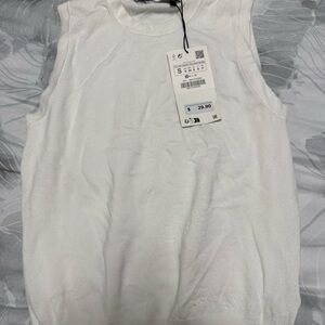 Zara Classic White Tank Top